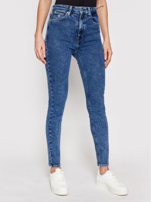 Skinny džíny s vysokým pasem Calvin Klein Jeans