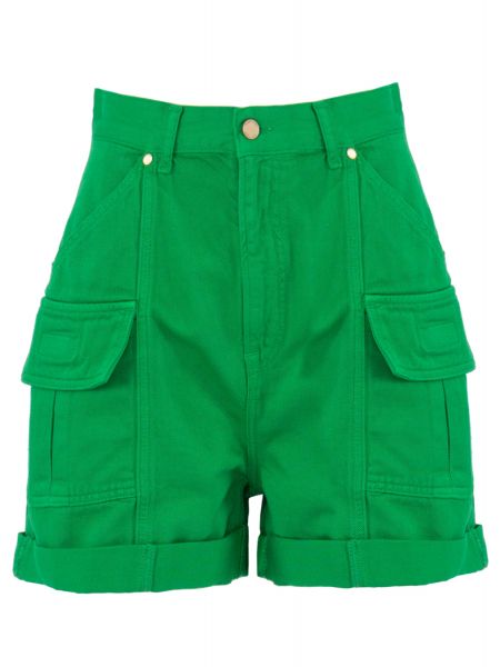 Джинсовые шорты Essentiel зеленые