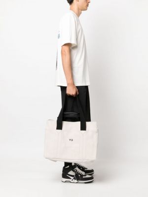 Leder shopper handtasche mit print Y-3