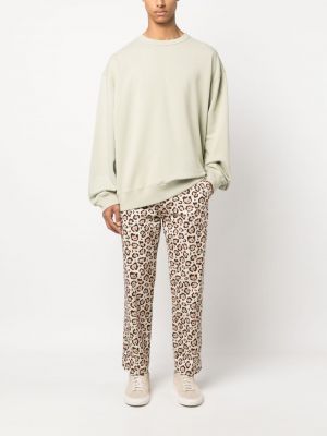 Leopardí rovné kalhoty s potiskem Fursac