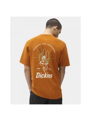 Camiseta de algodón Dickies naranja