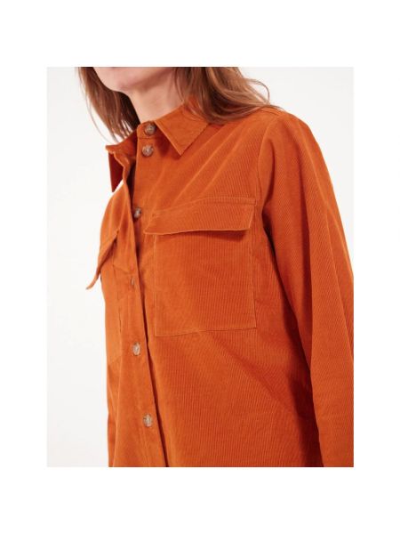 Camisa de terciopelo‏‏‎ Ines De La Fressange Paris naranja
