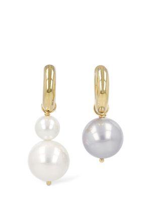 Boucles d'oreilles avec perles à boucle Timeless Pearly blanc