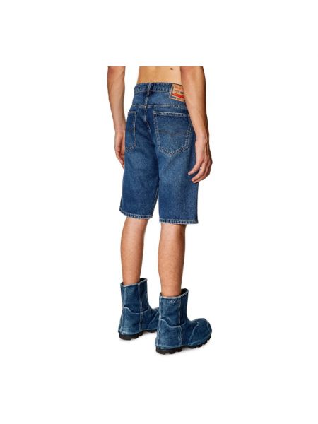 Pantalones cortos vaqueros ajustados slim fit Diesel azul