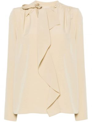 Chemisier avec noeuds drapé Isabel Marant beige