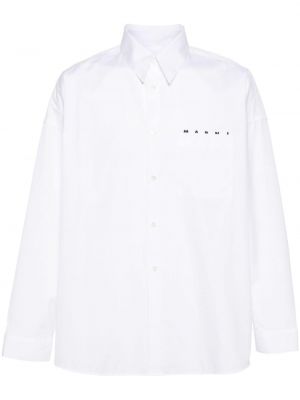 Košeľa s potlačou Marni biela