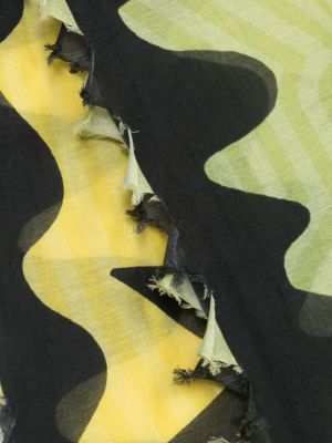 Schal mit print Faliero Sarti gelb