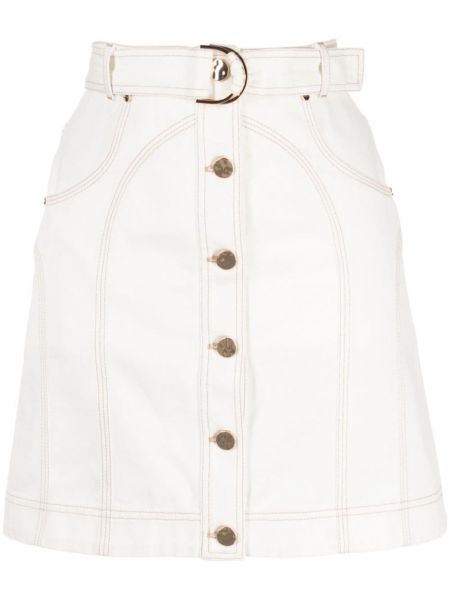 Džínsová sukňa Acler biela