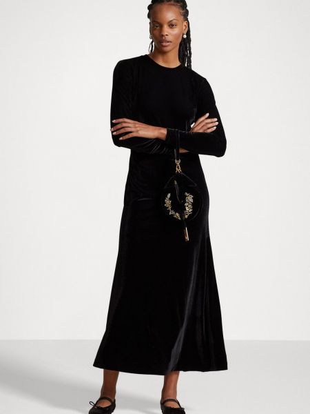 Sukienka długa Polo Ralph Lauren czarna
