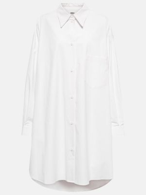 Sukienka mini bawełniane Mm6 Maison Margiela - biały