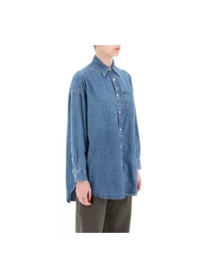 Blusa oversized Ralph Lauren azul