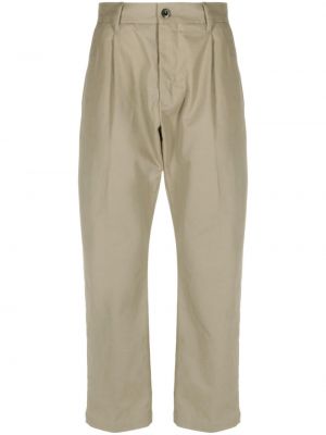 Bavlněné rovné kalhoty C.p. Company hnědé