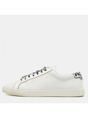 Sneakersy skórzane Yves Saint Laurent Vintage białe