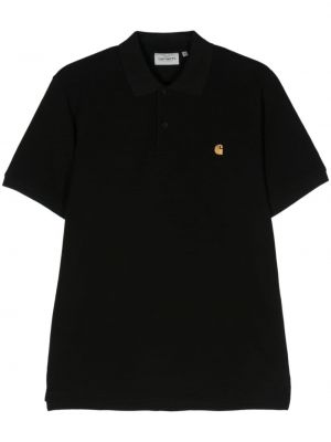 Poloshirt mit stickerei aus baumwoll Carhartt Wip schwarz