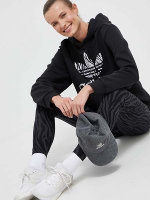 Tajice s printom Adidas Originals crna