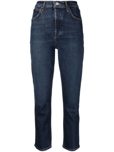 Straight leg jeans Agolde blu