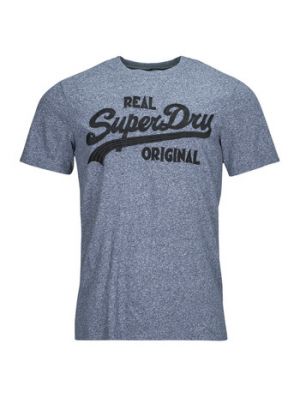 T-shirt ricamato Superdry grigio