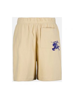 Pantalones cortos de algodón Burberry beige