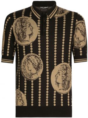 Šilkinis polo marškinėliai Dolce & Gabbana