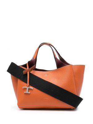 Brodert shoppingbag Tod's oransje