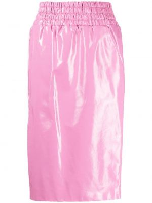 Kožená sukňa Tom Ford ružová