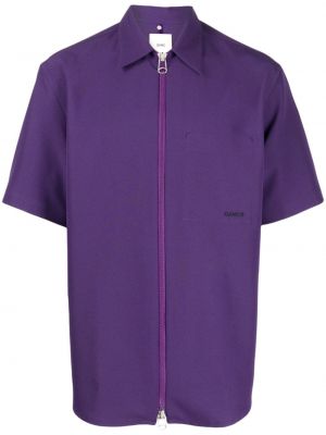 Košeľa na zips Oamc fialová