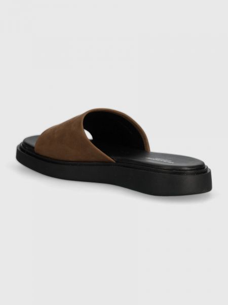 Papuci din piele cu platformă Vagabond Shoemakers maro