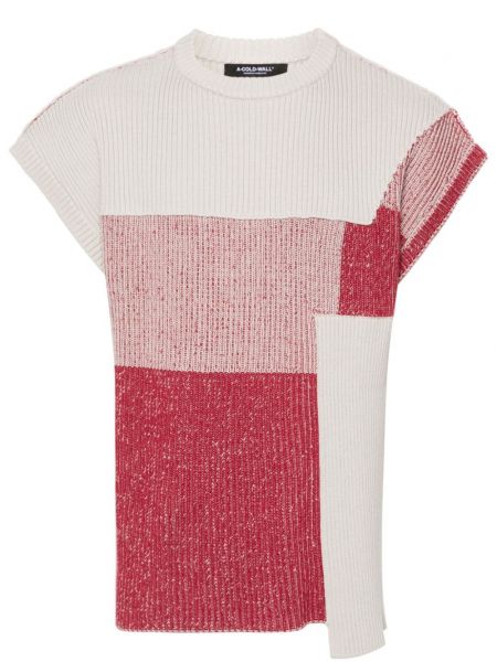 Плетен пуловер A-cold-wall* червено
