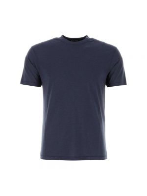 Koszulka z lyocellu Tom Ford niebieska