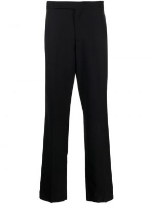 Pantalon taille haute en laine Lardini bleu