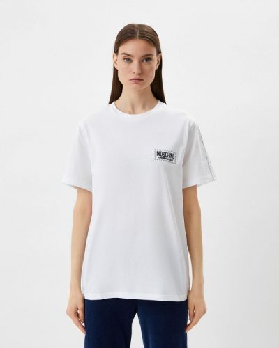 Домашняя футболка Moschino Underwear, белая