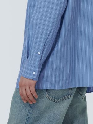 Svītrainas kokvilnas krekls Loewe zils