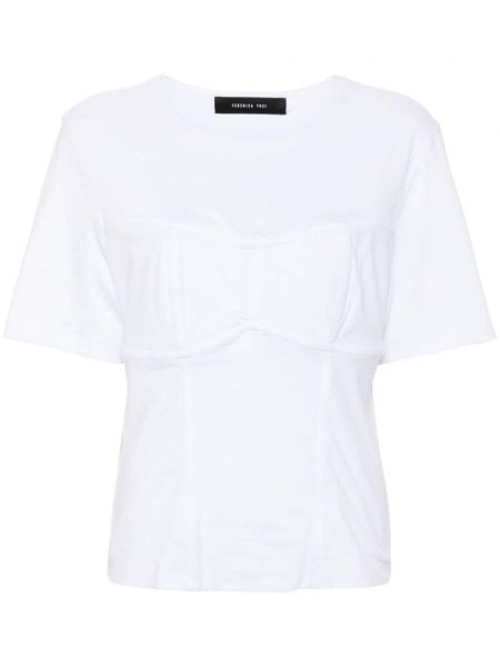 Βαμβακερή μπλούζα Federica Tosi λευκό