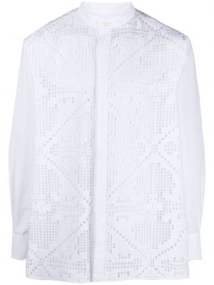 Camisa de punto calado Valentino blanco