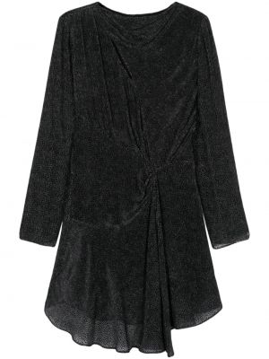 Obleka z draperijo Isabel Marant črna