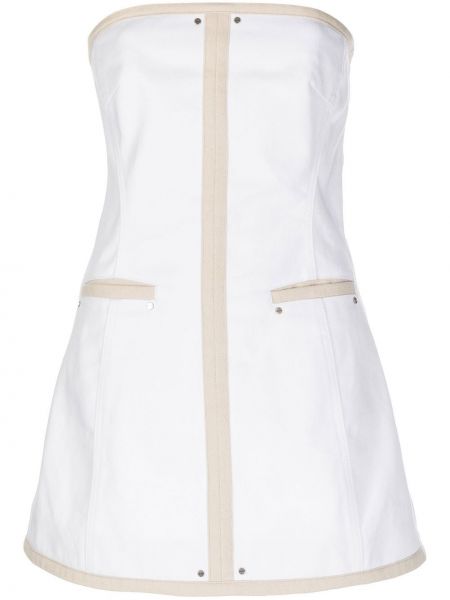 Коктейлна рокля Kimhekim бяло