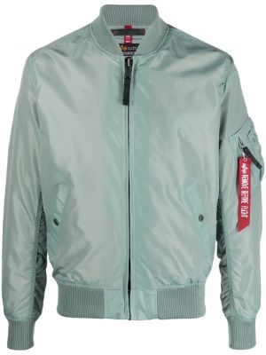 Bomberjacka med dragkedja Alpha Industries grön