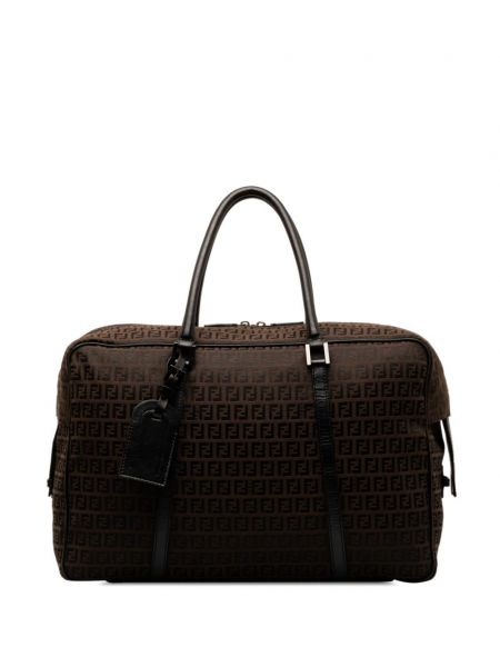 Cestovná taška Fendi Pre-owned hnedá