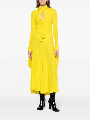 Sukienka długa Msgm żółta