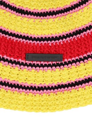 Bavlněný klobouk Stella Mccartney růžový