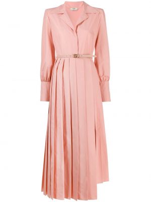 Plissert asymmetrisk dress Fendi rosa