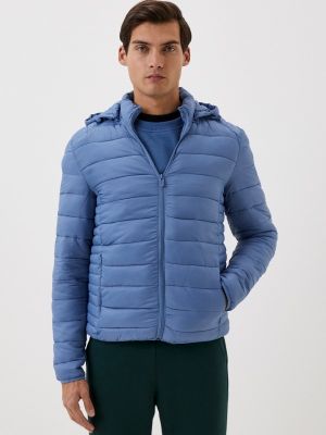Утепленная демисезонная куртка D&f голубая