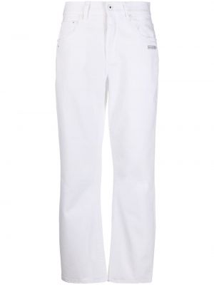 Straight jeans mit print Off-white weiß