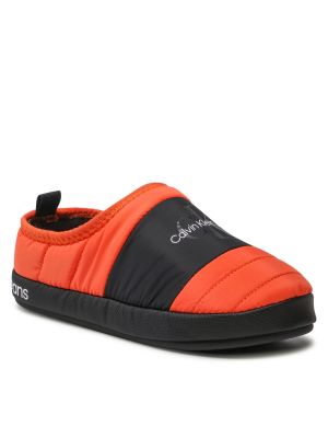 Ниски обувки Calvin Klein Jeans оранжево