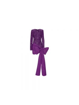Robe de cocktail slim Rotate Birger Christensen violet