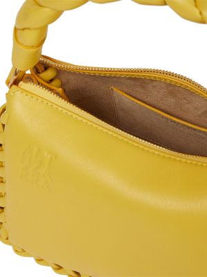 Pletená kožená kabelka Altuzarra žltá