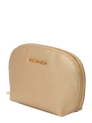 Kozmetična torbica Love Moschino zlata