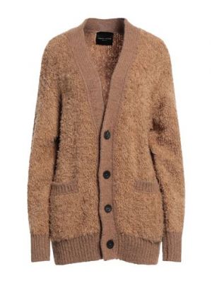 Cardigan di lana di nylon in lana d'alpaca Roberto Collina beige
