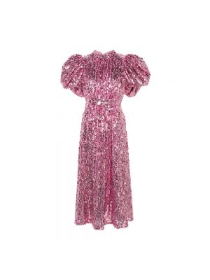 Kleid mit ballonärmeln Rotate Birger Christensen pink