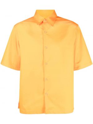 Bavlnená košeľa Sandro oranžová